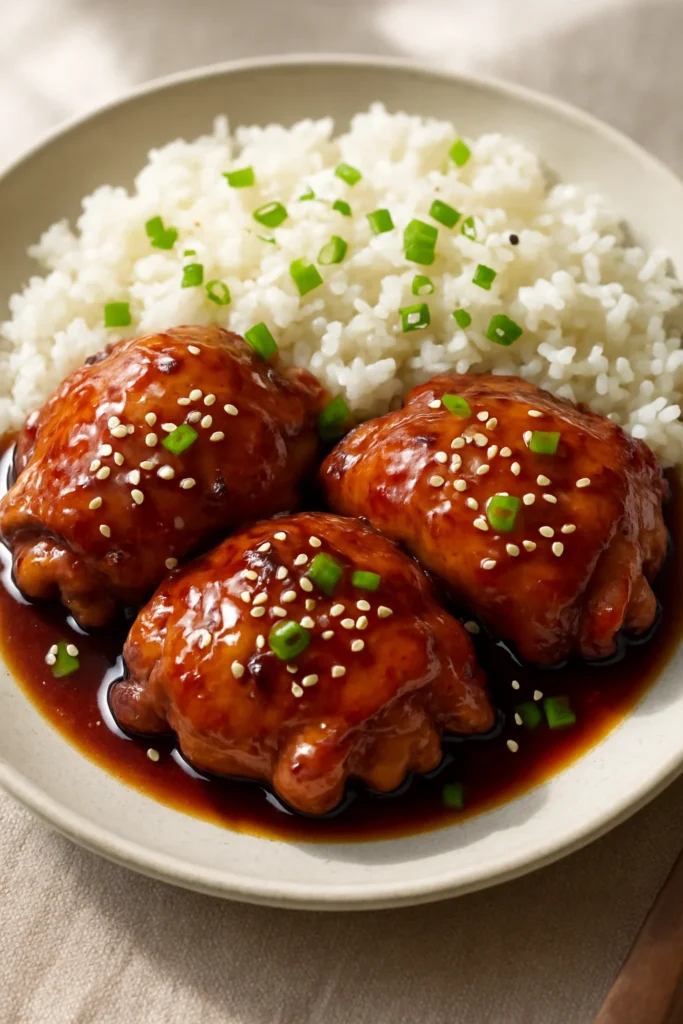 Honey Soy Chicken with Rice