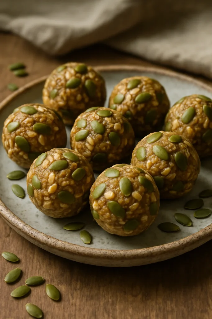 Pumpkin Seed Energy Balls No Bake

