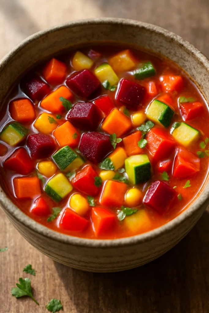 Rainbow Vegetable Soup