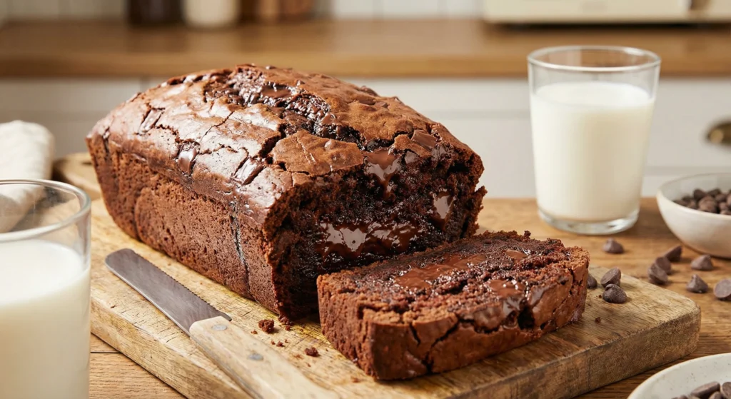 Fudgy Brownie Bread